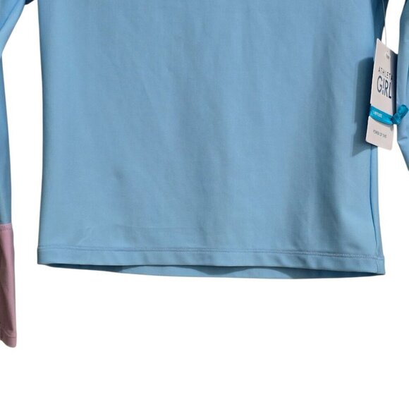Athleta Girl Long Sleeve Rashguard In Aqua Sz L/12 NWT - Picture 5 of 11
